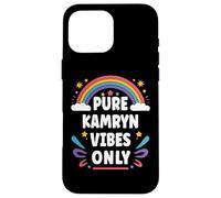 KAMRYN Vibes Only Cute Retro Girls KAMRYN Name Carcasa para iPhone 16 Pro Max
