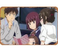 Kana Kojima, Why The Hell Are You Here Teacher!?, Ichiro Sato, Shio Sato, Saki Sato, Saki Sato, póster de anime para decoración de pared del hogar, letrero de metal retro de 20 x 30 cm