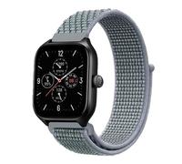 KanaAt LKQASD Correa de nailon de 20 mm 22 mm Compatible con pulsera GTR 42 47 mm/GTR2/2e/3/3 Pro/4/GTS/GTS2/mini/3/4 Compatible con Bip-US/Stratos 2 2S (Color : Obsidian gray, Size : 22mm)