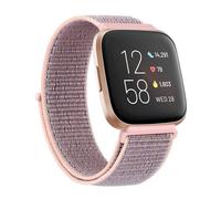 KanaAt LKQASD Correa de nailon Solo Loop compatible con Versa 3 2 1 Lite Band Sport pulsera ajustable compatible con Sense Watchband Smartwatch accesorio (Color : Sand pink 3, Size : FOR Versa sense)