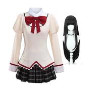 Kaname Madoka Disfraz de cosplay Akemi Homura/Mami Tomoe/Miki Sayaka Anime Mujer Uniforme Escolar Uniforme Vestido Halloween Fiesta Carnaval Traje