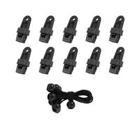 KANASI Abrazaderas para toldos de caravanas, Juego de 10 Clips de Seguridad de plástico Resistentes al Viento para toldos de Camping al Aire