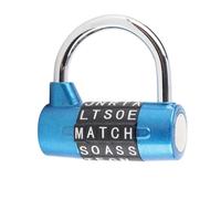 KANASI Candado de combinación de 5 diales, Cuerpo de aleación de Zinc, grillete de Acero, Maleta de Viaje, casillero de Gimnasio, Bloqueo de contraseña de Seguridad para Estudiante (Azul)