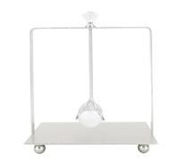 KANASI Crystal Napkin Holder, 5.31 x 5.31 x 5.91 inches A Modern Elegant Metal and Glass Tabletop Napkin Dispenser Suitable for Offices Restaurants and Hotels (Silver)