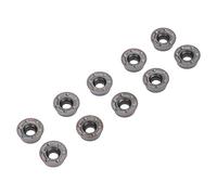 KANASI Insertos de torneado de carburo, 10 hojas recubiertas para portaherramientas de torno CNC en aplicaciones de fresado de madera y metal.