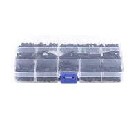 KANASI Kit de espaciador de separación hembra hexagonal M2, surtido de nailon de 250 piezas para proyectos de bricolaje de electrónica de montaje de PCB (M3 tipo de paso único-A)