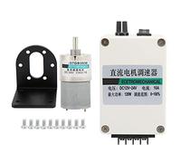 KANASI Motor de engranajes de CC, imán permanente de alto par y baja velocidad de 24 V para robótica de automatización y aplicaciones industriales (10 rpm/min)