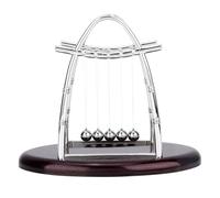 KANASI Newtons Cradle Balance Péndulo Bolas, Ciencias Educativas Bolas de Equilibrio Ciencia Física Gadget Alivio del Estrés Juguete para Decoración de Escritorio de Oficina en el (l)
