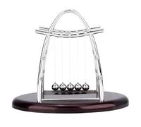 KANASI Newtons Cradle Balance Péndulo Bolas, Ciencias Educativas Bolas de Equilibrio Ciencia Física Gadget Alivio del Estrés Juguete para Decoración de Escritorio de Oficina en el (S)