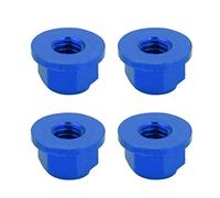 KANASI Tuercas para neumáticos M4, 4 tuercas de rueda de aluminio para vehículos todoterreno y camiones RC a escala 1/12 (Azul 0119NB)