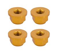 KANASI Tuercas para neumáticos M4, 4 tuercas de rueda de aluminio para vehículos todoterreno y camiones RC a escala 1/12 (Amarillo 0119Y)