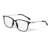 KANASTAL Gafas Luz Azul Mujer Ordenador Filtro Azul Hombre Anti Proteccion Pantallas Gaming Blue Light Glasses Patillas Metálicas Plateadas - Montura Negras Brillantes