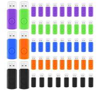Kanayu Paquete de 50 unidades flash USB de 2 GB, pequeñas unidades de pulgar 2.0, unidades flash USB de memoria rápida para almacenamiento externo y copia de seguridad, adecuadas para portátiles
