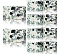 Kanayu Paquete de 8 cámaras desechables a granel para boda, cámara de un solo uso de 35 mm con flash desechables, cámara de una sola vez para suministros de fiesta de aniversario de boda (película de