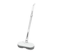 KANBCNG Fregona eléctrica inalámbrica para suelos, depósito de agua de 350 ml, longitud ajustable 99-120 cm, modo de cera húmeda en seco, con función de pulverización y LED para limpiar, fregar y