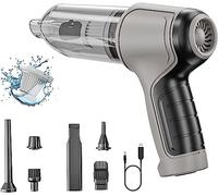 KANBUN Aspiradora de Mano y Ventilador inalámbrico, 12000pa Fuerte succión 120W ASSPARACIÓN DE Car Alto Potencia y soplador, Ventilador de Aire inalámbrico de aspiración Recargable de automóviles