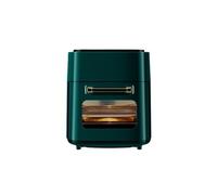 KANBUN Foodsences y ayudantes Familiares Freids Freider Free Free Electric Frey 1400W Turquía Alta en energía Turquía 15L Aceite Freing Freing Freing Freing Pan (Color: Verde, Tamaño: Reino Unido)
