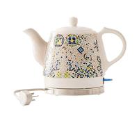 KANBUN Hervidor eléctrico de cerámica con batería, tetera, jarra de 1 L, 1200 W, agua rápida para té, regalo rápido