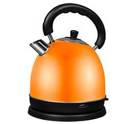 KANBUN Hervidor eléctrico, hervidor de acero inoxidable con jarra de 2,0 litros, hervir rápido y fácil de limpiar, 1800 W rápido (color: rojo) presente