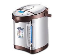 KANBUN Hervidor eléctrico para agua caliente y calentador de agua 5 litros de gran capacidad con función de mantenimiento automático del calor, aislado de acero inoxidable para un mejor control de la