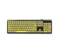 KANBUN Teclado con cable USB, teclado ergonómico silencioso con sensación mecánica, teclado ultrafino para ordenador de sobremesa, ordenador, PC