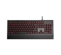 KANBUN Teclado mecánico para juegos de tamaño completo, 104 teclas con retroiluminación roja, ultradelgado, con cable, ideal para juegos de Windows Mac