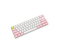 KANBUN Teclado mecánico, Teclado para Windows/PC/Ordenador Portátil/Ordenador de Escritorio, Soporta Efectos de Iluminación de Control de Ritmo Musical, 61 Teclas (color rosa)