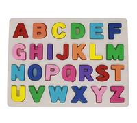 KanCai Bloques de Madera del Alfabeto Bloques de Colores Puzzle Letras Madera ABC Aprendizaje temprano Juguetes de Madera educativos para bebé