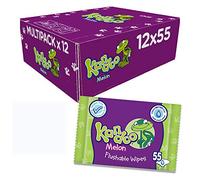 Kandoo - Recambio de toallitas húmedas con aroma de melón - Pack de 12, total de 660 toallitas