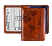 kandouren Funda para pasaporte con bloqueo RFID, cartera para pasaporte para hombres y mujeres, el mejor regalo para viajeros, carteras para tarjetas de crédito e identificación, accesorios de viaje