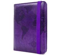kandouren Funda para pasaporte con bloqueo RFID, cartera para pasaporte para hombres y mujeres, el mejor regalo para viajeros, carteras para tarjetas de crédito e identificación, accesorios de viaje,