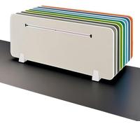 KAnduo 1 Separador de Escritorio, Panel de privacidad Independiente for Mesa de pie con Ranura for Tarjetas Que Reduce el Ruido y Las distracciones visuales.(BLU,30x80 cm)