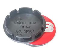 KAnduo 4 Piezas Coche Rueda Tapas Centrales Compatible con para BBS 56MM 60MM 65MM 68MM,65mm- Red-Silver