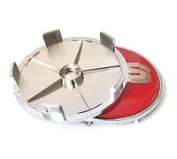 KAnduo 4 Piezas Coche Rueda Tapas Centrales Compatible con para BBS 56MM 60MM 65MM 68MM,68mm-Black-Silver