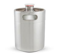 KanDuo Accesorio de Hardware for Cerveza casera, 1 Uds. De Acero Inoxidable, 2L, 3,6l, 4L, 5L, Mini Barril Calidad alimentaria, la Mejor opción(4L 13.5x33.5cm)