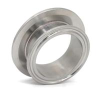 KanDuo Accesorio de Hardware for Cerveza casera, Reductor Cubierta Extremo Sanitario Tres Clips SS 304 1,5 "2" 2, 3 "4" Brida OD 50,5mm 64mm 77,5m(2.5 Inch x 2 Inch)