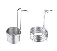 KanDuo Accesorio de Hardware for Cerveza casera, Tubo Enfriador Mosto inmersión Acero Inoxidable 1 Pieza, elaboración súper eficiente(9.52x0.5x15m Double)