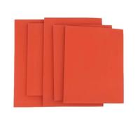 KanDuo Alfombrilla de Espuma de Silicona roja, Tablero de Espuma, Alfombrilla de prensado en Caliente de 1 Pieza, 100x100 mm, Resistente al desgarro de Alta Elasticidad(100x100x20mm)