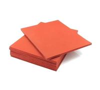 KanDuo Alfombrilla de Espuma de Silicona roja, Tablero de Espuma, Almohadilla for máquina de prensado en Caliente, 1 Unidad, 150x150 mm(150x150x2mm)