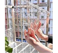 KAnduo Chapa Perforada de Acero Inoxidable Tablero Perforado, Red de protección for Balcones, Red anticaída for alféizares de Ventanas, Red anticaída for barandillas(W 30cm/11.8i1n)