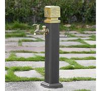 Kanduo columna de agua para jardin vertical Columna de agua for exteriores, grifo for jardín, columna extensora for manguera anticongelante, con gancho for pistola rociadora 7,5 m(74cm/29in)