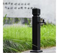 Kanduo columna de agua para jardin vertical Columna de agua independiente for jardín con grifo, acero inoxidable 304 anticongelante, for riego y lavado de patio trasero(Black1,H-74cm)