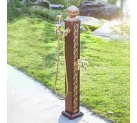 Kanduo columna de agua para jardin vertical Dispensador de columna agua vintage for exteriores, grifo anticongelante for hidrante jardín cuadrado independiente for granja y patio trasero(Brass C)