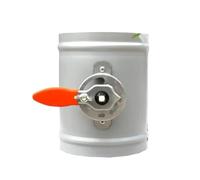 KanDuo Compuerta, Manual, for conducto de Aire HVAC, compuerta de Zona Redonda, actuador, compuerta de Volumen, 76, 80, 100, 125, 150 y 200 mm, 1 Unidad(Diameter 80mm)