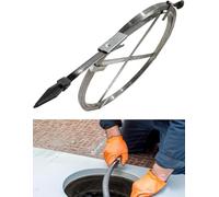Kanduo Desatascador manual de desagües de cables de acero, diseñado for despejar obstrucciones en tuberías de alcantarillado y tuberías principales.(2.5cm,L 20m)