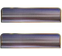 Kanduo Divisor de privacidad de Escritorio de Hierro, Acero Inoxidable, Changhong, Vidrio, Cabina de partición, mampara de Comedor for Oficina, Olla Caliente(BLU,100x25cm)