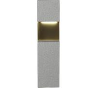 Kanduo Ducha de Acero Inoxidable, Estante de Ducha Empotrado Individual con luz Led, nicho de Estante único, nicho Vertical Resistente al Agua(Natural,B-22.4x74.5x14cm)