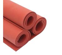 KanDuo Estera de Espuma de Silicona roja, Tablero de Espuma, Estera de prensado en Caliente, 1 Pieza, 200x300 mm con Varios espesores, Resistente a la Temperatura(Thick 2mm)
