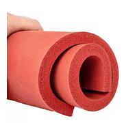 KanDuo Estera de Espuma de Silicona roja, Tablero de Espuma, Estera de prensado en Caliente, 1 Pieza, 200x250 mm con Varios espesores, Resistente a la Temperatura(Thick 3mm)