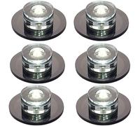 Kanduo JSY Paquete de 6 focos empotrables de Cristal, Foco empotrable LED Negro para baño, Cocina, Oficina (Color : 5w, Size : 6000K)